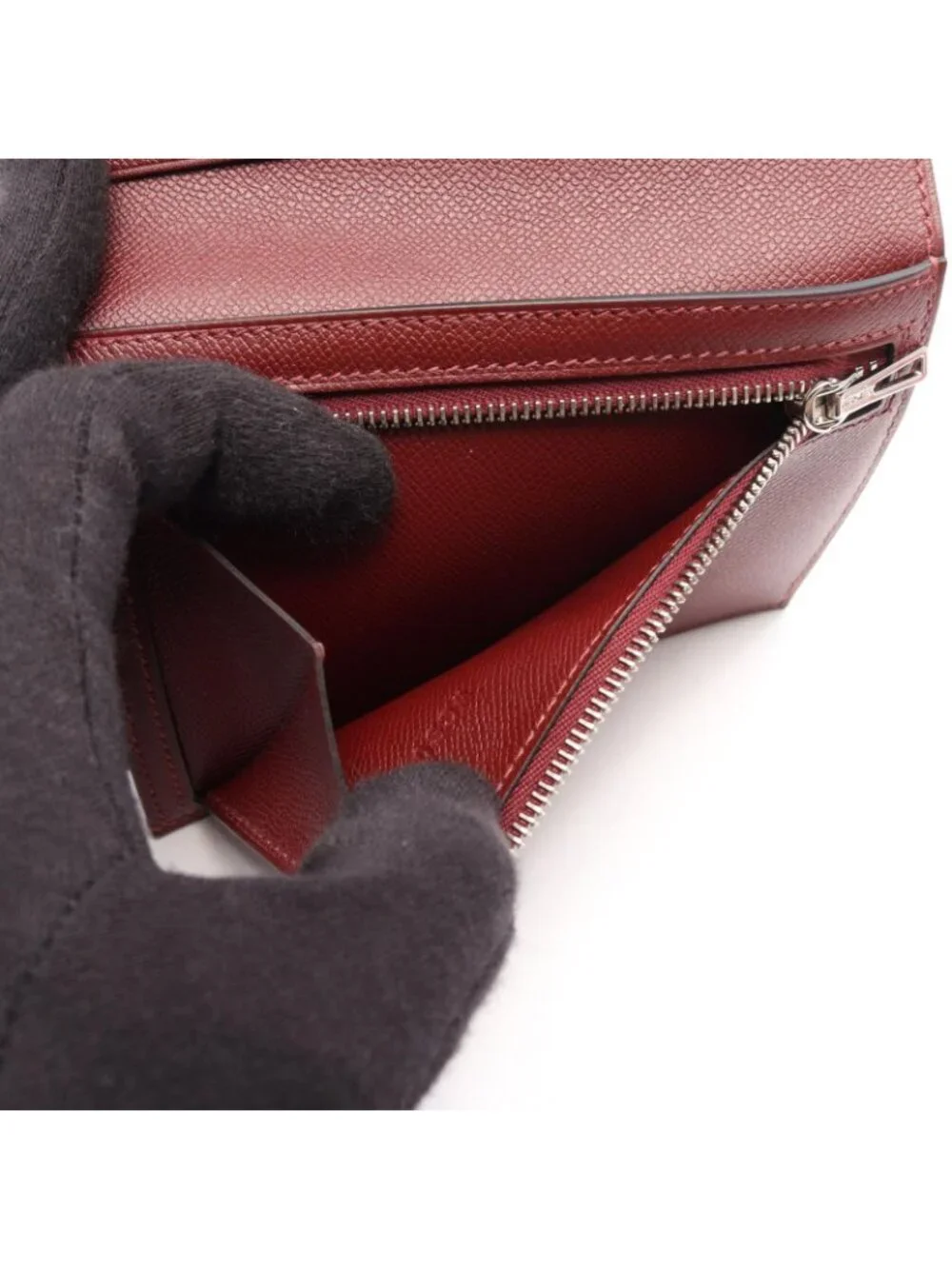 Hermes Bifold Wallet Bearn Compact Rouge